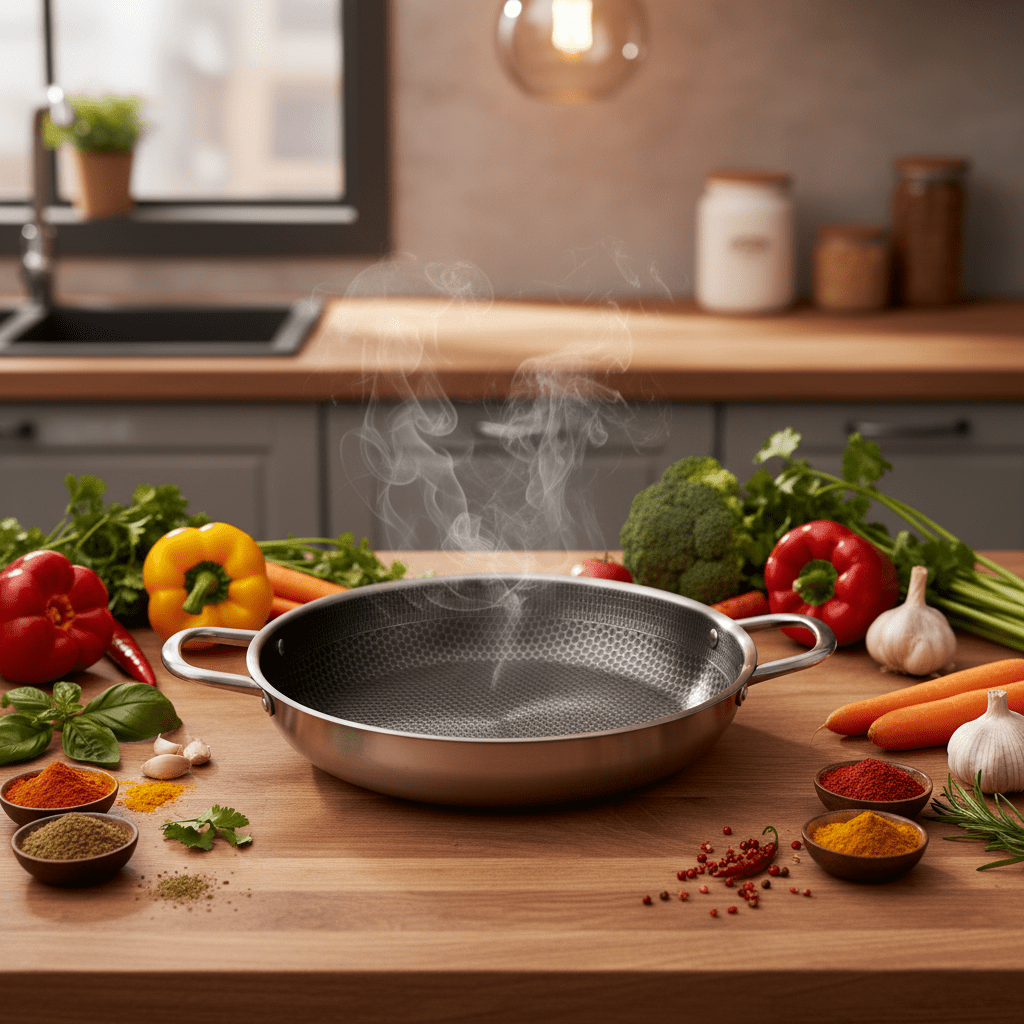 Modenic Stainless Steel Frying Pan Double Handle - 32cm - Al Kabayel Discount CentreModenic Stainless Steel Frying Pan Double Handle - 32cmFrying Pan & Grill PanMODENICAl Kabayel Discount Centre