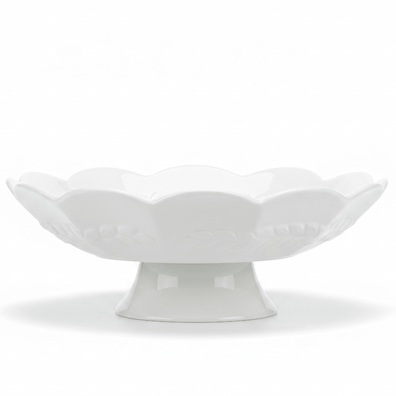 Modenic White Ceramic Footed Fruit Bowl for Table Centerpiece and Serving 12 inch - Al Kabayel Discount CentreModenic White Ceramic Footed Fruit Bowl for Table Centerpiece and Serving 12 inchBowlsMODENICAl Kabayel Discount Centre