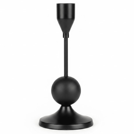 Modern Black Metal Candle Holder with Black Ball Design for Luxury Decoration – 17cm - Al Kabayel Discount CentreModern Black Metal Candle Holder with Black Ball Design for Luxury Decoration – 17cmHome Décor AccentsAKDCAl Kabayel Discount Centre