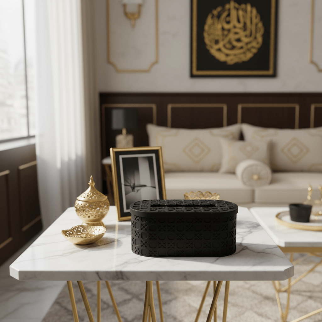 Modern Black Pop Tissue Box Holder with Elegant Minimalist Design – Premium Decorative Tissue Storage Case 21×10 cm - Al Kabayel Discount CentreModern Black Pop Tissue Box Holder with Elegant Minimalist Design – Premium Decorative Tissue Storage Case 21×10 cmNapkin Holders & Tissue BoxAKDCAl Kabayel Discount Centre