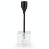 Modern Crystal & Black Metal Candle Holder Stand for Contemporary Table Decoration – 17cm - Al Kabayel Discount CentreModern Crystal & Black Metal Candle Holder Stand for Contemporary Table Decoration – 17cmHome Décor AccentsAKDCAl Kabayel Discount Centre