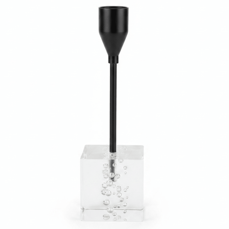 Modern Crystal & Black Metal Candle Holder Stand for Contemporary Table Decoration – 17cm - Al Kabayel Discount CentreModern Crystal & Black Metal Candle Holder Stand for Contemporary Table Decoration – 17cmHome Décor AccentsAKDCAl Kabayel Discount Centre
