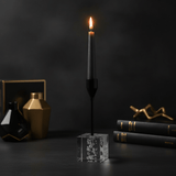 Modern Crystal & Black Metal Candle Holder Stand for Contemporary Table Decoration – 17cm - Al Kabayel Discount CentreModern Crystal & Black Metal Candle Holder Stand for Contemporary Table Decoration – 17cmHome Décor AccentsAKDCAl Kabayel Discount Centre
