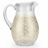 Modern Elegance Clear Acrylic Water Jug with Premium Gold Line Art Design – 22 cm - Al Kabayel Discount CentreModern Elegance Clear Acrylic Water Jug with Premium Gold Line Art Design – 22 cmJugsAKDCAl Kabayel Discount Centre
