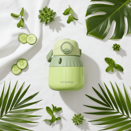 Modern Green Stainless Steel Vacuum Flask with Comfortable Carry Handle 1000ml - Al Kabayel Discount CentreModern Green Stainless Steel Vacuum Flask with Comfortable Carry Handle 1000mlWater BottlesAKDCAl Kabayel Discount Centre