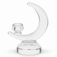 Modern Half Moon Shape Glass Candle Holder for Elegant Living Room Decoration – 17cm - Al Kabayel Discount CentreModern Half Moon Shape Glass Candle Holder for Elegant Living Room Decoration – 17cmHome Décor AccentsAKDCAl Kabayel Discount Centre