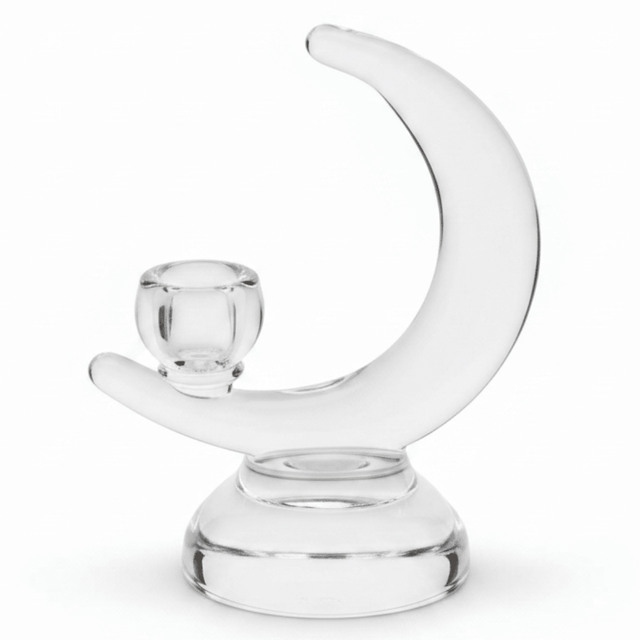 Modern Half Moon Shape Glass Candle Holder for Elegant Living Room Decoration – 17cm - Al Kabayel Discount CentreModern Half Moon Shape Glass Candle Holder for Elegant Living Room Decoration – 17cmHome Décor AccentsAKDCAl Kabayel Discount Centre