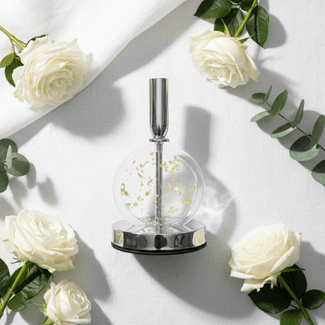Modern Silver Metal & Plastic Luxury Candle Holder for Contemporary Interiors – 20cm - Al Kabayel Discount CentreModern Silver Metal & Plastic Luxury Candle Holder for Contemporary Interiors – 20cmHome Décor AccentsAKDCAl Kabayel Discount Centre