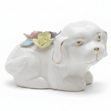 Modern White Ceramic Dog Decorative Table Accent with Floral Detailing for Stylish Interiors – 15cm - Al Kabayel Discount CentreModern White Ceramic Dog Decorative Table Accent with Floral Detailing for Stylish Interiors – 15cmHome Décor AccentsAKDCAl Kabayel Discount Centre