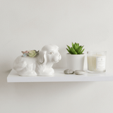 Modern White Ceramic Dog Decorative Table Accent with Floral Detailing for Stylish Interiors – 15cm - Al Kabayel Discount CentreModern White Ceramic Dog Decorative Table Accent with Floral Detailing for Stylish Interiors – 15cmHome Décor AccentsAKDCAl Kabayel Discount Centre