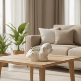 Modern White Ceramic Dog Decorative Table Accent with Floral Detailing for Stylish Interiors – 15cm - Al Kabayel Discount CentreModern White Ceramic Dog Decorative Table Accent with Floral Detailing for Stylish Interiors – 15cmHome Décor AccentsAKDCAl Kabayel Discount Centre