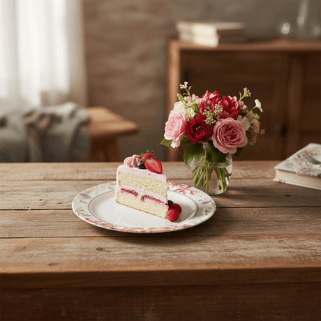Moments Round White Melamine Dessert Plate with Elegant Flower Design, Stylish Plate for Sweets, Cakes & Snacks – 8 Inch - Al Kabayel Discount CentreMoments Round White Melamine Dessert Plate with Elegant Flower Design, Stylish Plate for Sweets, Cakes & Snacks – 8 InchPlatesMOMENTSAl Kabayel Discount Centre