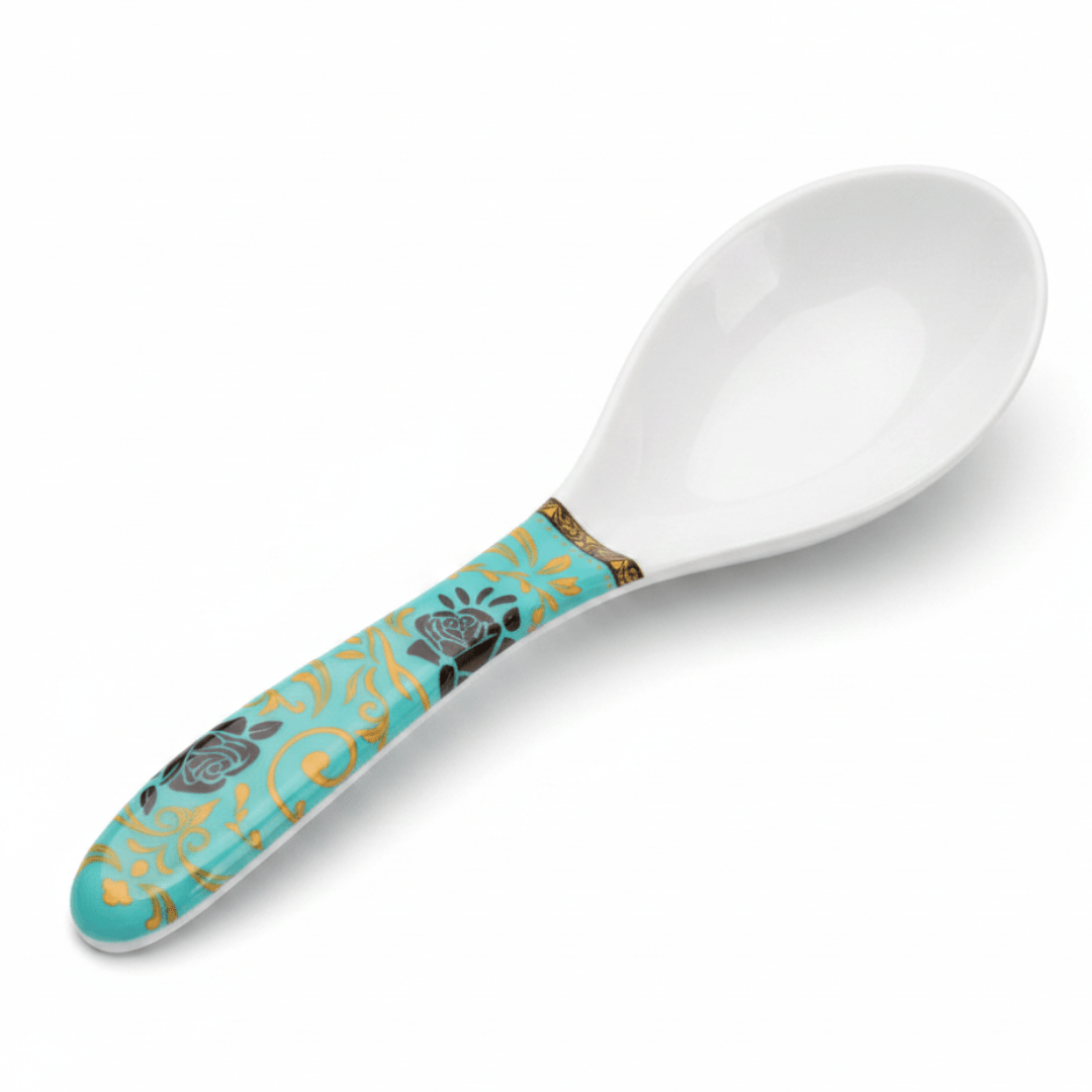 Moments White Melamine Rice Spoon with Multicolor Floral Design - 20 cm - Al Kabayel Discount CentreMoments White Melamine Rice Spoon with Multicolor Floral Design - 20 cmSpatulas And SpoonsMOMENTSAl Kabayel Discount Centre