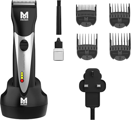 MOSER ChromStyle Professional Cordless Hair Clipper, Adjustable Cutting Length, Quick Change Blade - Al Kabayel Discount CentreMOSER ChromStyle Professional Cordless Hair Clipper, Adjustable Cutting Length, Quick Change BladePersonal Care & Styling ToolsMOSERAl Kabayel Discount Centre