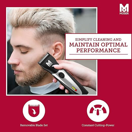 MOSER ChromStyle Professional Cordless Hair Clipper, Adjustable Cutting Length, Quick Change Blade - Al Kabayel Discount CentreMOSER ChromStyle Professional Cordless Hair Clipper, Adjustable Cutting Length, Quick Change BladePersonal Care & Styling ToolsMOSERAl Kabayel Discount Centre