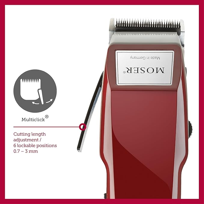 MOSER Professional Corded Hair Clipper for Men Type - 1400, Cutting Length Adjustor with 6 Preset positions - Al Kabayel Discount CentreMOSER Professional Corded Hair Clipper for Men Type - 1400, Cutting Length Adjustor with 6 Preset positionsPersonal Care & Styling ToolsMOSERAl Kabayel Discount Centre