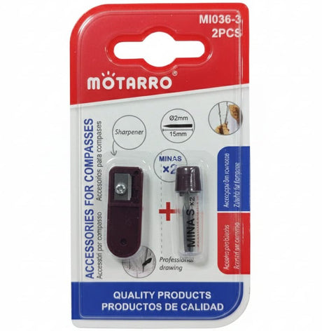Motarro Geometry Compass Accessories Set – Includes Sharpener and Replacement Leads for Precision Drawing and Mathematical Use - Al Kabayel Discount CentreMotarro Geometry Compass Accessories Set – Includes Sharpener and Replacement Leads for Precision Drawing and Mathematical UsestationaryMOTARROAl Kabayel Discount Centre