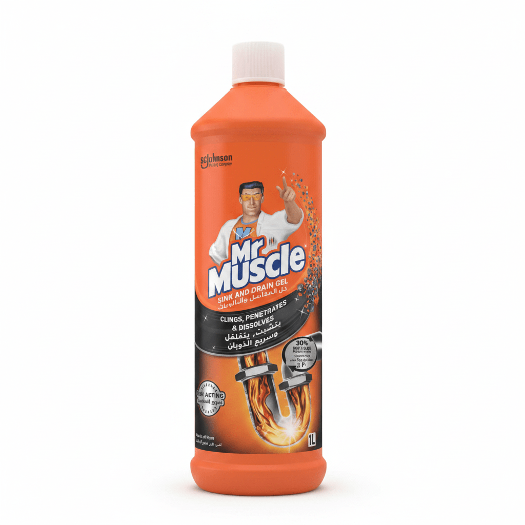 Mr Muscle Sink and Drain Gel - 1L - Al Kabayel Discount CentreMr Muscle Sink and Drain Gel - 1LHousehold CleaningMR MUSCLEAl Kabayel Discount Centre