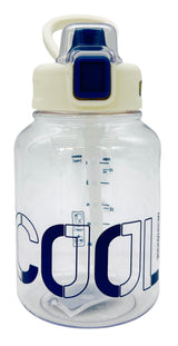 MSD Transparent Plastic Water Bottle 800ml, White - Navy Blue - Al Kabayel Discount CentreMSD Transparent Plastic Water Bottle 800ml, White - Navy BlueWater BottlesMSDAl Kabayel Discount Centre