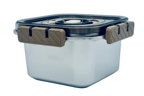 MTM Stainless Steel Food Container 1000ml, Siver/Brown - Al Kabayel Discount CentreMTM Stainless Steel Food Container 1000ml, Siver/BrownFood ContainersMTMAl Kabayel Discount Centre