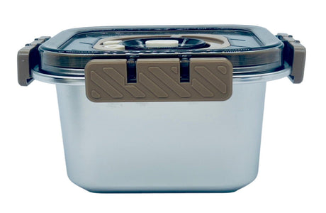 MTM Stainless Steel Food Container 1000ml, Siver/Brown - Al Kabayel Discount CentreMTM Stainless Steel Food Container 1000ml, Siver/BrownFood ContainersMTMAl Kabayel Discount Centre