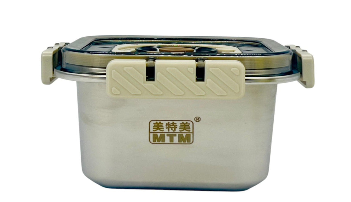 MTM Stainless Steel Food Container 1000ml, Siver/White - Al Kabayel Discount CentreMTM Stainless Steel Food Container 1000ml, Siver/WhiteFood ContainersMTMAl Kabayel Discount Centre