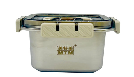 MTM Stainless Steel Food Container 1000ml, Siver/White - Al Kabayel Discount CentreMTM Stainless Steel Food Container 1000ml, Siver/WhiteFood ContainersMTMAl Kabayel Discount Centre
