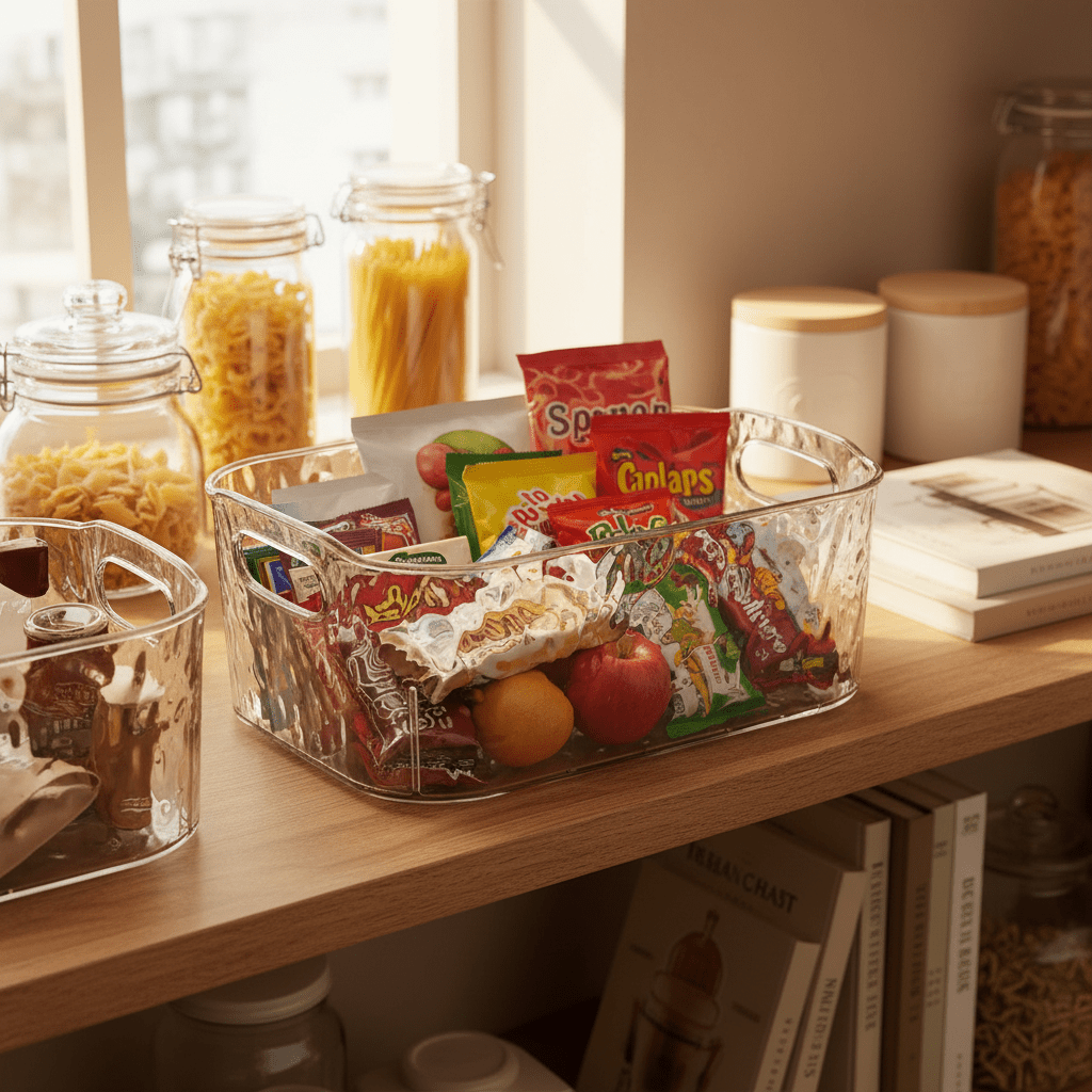 Multi - Purpose Elegant Plastic Storage Box with Carry Handle – 30 × 20 cm - Al Kabayel Discount CentreMulti - Purpose Elegant Plastic Storage Box with Carry Handle – 30 × 20 cmKitchen Utensils & GadgetsAKDCAl Kabayel Discount Centre