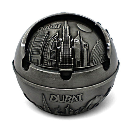 MY GIFTS Dubai Round Ashtray – Stylish Silver - Finish Souvenir Home & Office Décor - Al Kabayel Discount CentreMY GIFTS Dubai Round Ashtray – Stylish Silver - Finish Souvenir Home & Office DécorHome Décor AccentsMY GIFTSAl Kabayel Discount Centre