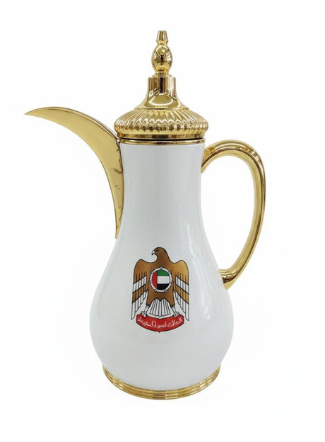Mydot Premium Vacuum Flask 1L – Classic White with Royal Gold UAE Emblem Artwork - Al Kabayel Discount CentreMydot Premium Vacuum Flask 1L – Classic White with Royal Gold UAE Emblem ArtworkThermosMYDOTAl Kabayel Discount Centre