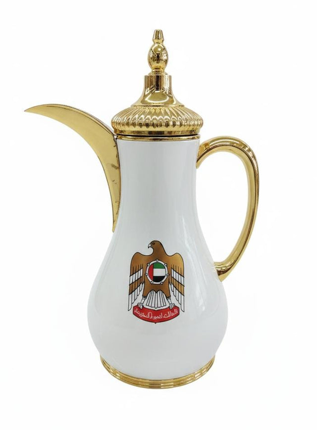 Mydot Premium Vacuum Flask 1L – Classic White with Royal Gold UAE Emblem Artwork - Al Kabayel Discount CentreMydot Premium Vacuum Flask 1L – Classic White with Royal Gold UAE Emblem ArtworkThermosMYDOTAl Kabayel Discount Centre
