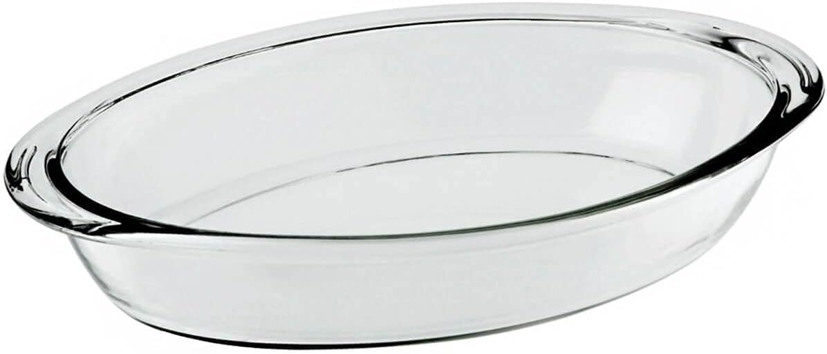 NADIR Oval Borosilicate Baking Tray/Roaster 2.5 Liter, 310mm*205mm*57mm - Al Kabayel Discount CentreNADIR Oval Borosilicate Baking Tray/Roaster 2.5 Liter, 310mm*205mm*57mmFood ContainersNADIRAl Kabayel Discount Centre