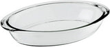 NADIR Oval Borosilicate Baking Tray/Roaster 2.5 Liter, 310mm*205mm*57mm - Al Kabayel Discount CentreNADIR Oval Borosilicate Baking Tray/Roaster 2.5 Liter, 310mm*205mm*57mmFood ContainersNADIRAl Kabayel Discount Centre