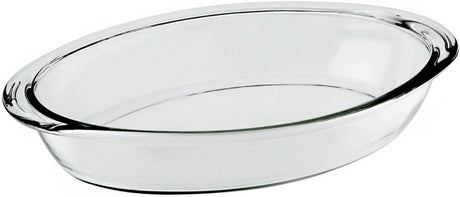 NADIR Oval Borosilicate Baking Tray/Roaster 2.5 Liter, 310mm*205mm*57mm - Al Kabayel Discount CentreNADIR Oval Borosilicate Baking Tray/Roaster 2.5 Liter, 310mm*205mm*57mmFood ContainersNADIRAl Kabayel Discount Centre