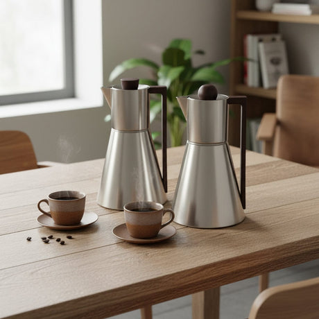 Najib 1+1 Liter Elegant Vacuum Flask Set – Nickel Finish with Wooden Design Handle, Perfect for Home & Office Use - Al Kabayel Discount CentreNajib 1+1 Liter Elegant Vacuum Flask Set – Nickel Finish with Wooden Design Handle, Perfect for Home & Office UseThermosNAJIBAl Kabayel Discount Centre