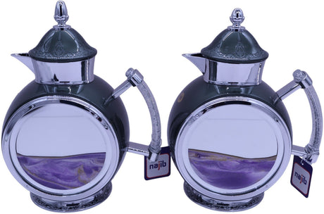 Najib 2Pcs Vacuum Flask 0.75Litr Green N Silver With Assorted Sand Color - Al Kabayel Discount CentreNajib 2Pcs Vacuum Flask 0.75Litr Green N Silver With Assorted Sand ColorThermosNAJIBAl Kabayel Discount Centre