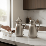Najib Matte Silver Vacuum Flask with Durable Build Classic Insulated Beverage Bottle 1+1 Liter - Al Kabayel Discount CentreNajib Matte Silver Vacuum Flask with Durable Build Classic Insulated Beverage Bottle 1+1 LiterThermosNAJIBAl Kabayel Discount Centre
