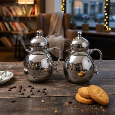 Najib NB6110 - C Vacuum Flask 2 - Piece Set – 0.5L & 0.7L – Silver Finish - Al Kabayel Discount CentreNajib NB6110 - C Vacuum Flask 2 - Piece Set – 0.5L & 0.7L – Silver FinishThermosNAJIBAl Kabayel Discount Centre