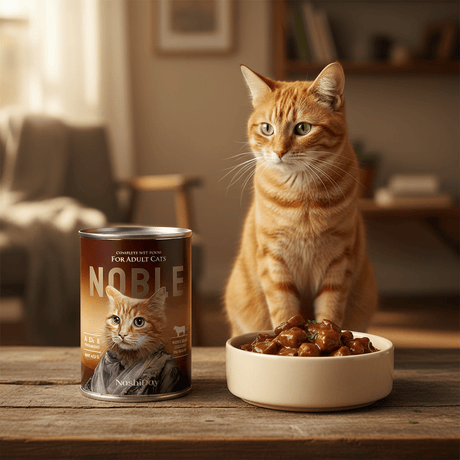 NashiDay Noble Complete Wet Food for Adult Cats – Beef Chunks in Gravy (415g) - Al Kabayel Discount CentreNashiDay Noble Complete Wet Food for Adult Cats – Beef Chunks in Gravy (415g)Pet SuppliesNASHIDAYAl Kabayel Discount Centre