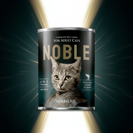 NashiDay Noble Complete Wet Food for Adult Cats – Fish Chunks in Gravy (415g) - Al Kabayel Discount CentreNashiDay Noble Complete Wet Food for Adult Cats – Fish Chunks in Gravy (415g)Pet SuppliesNASHIDAYAl Kabayel Discount Centre