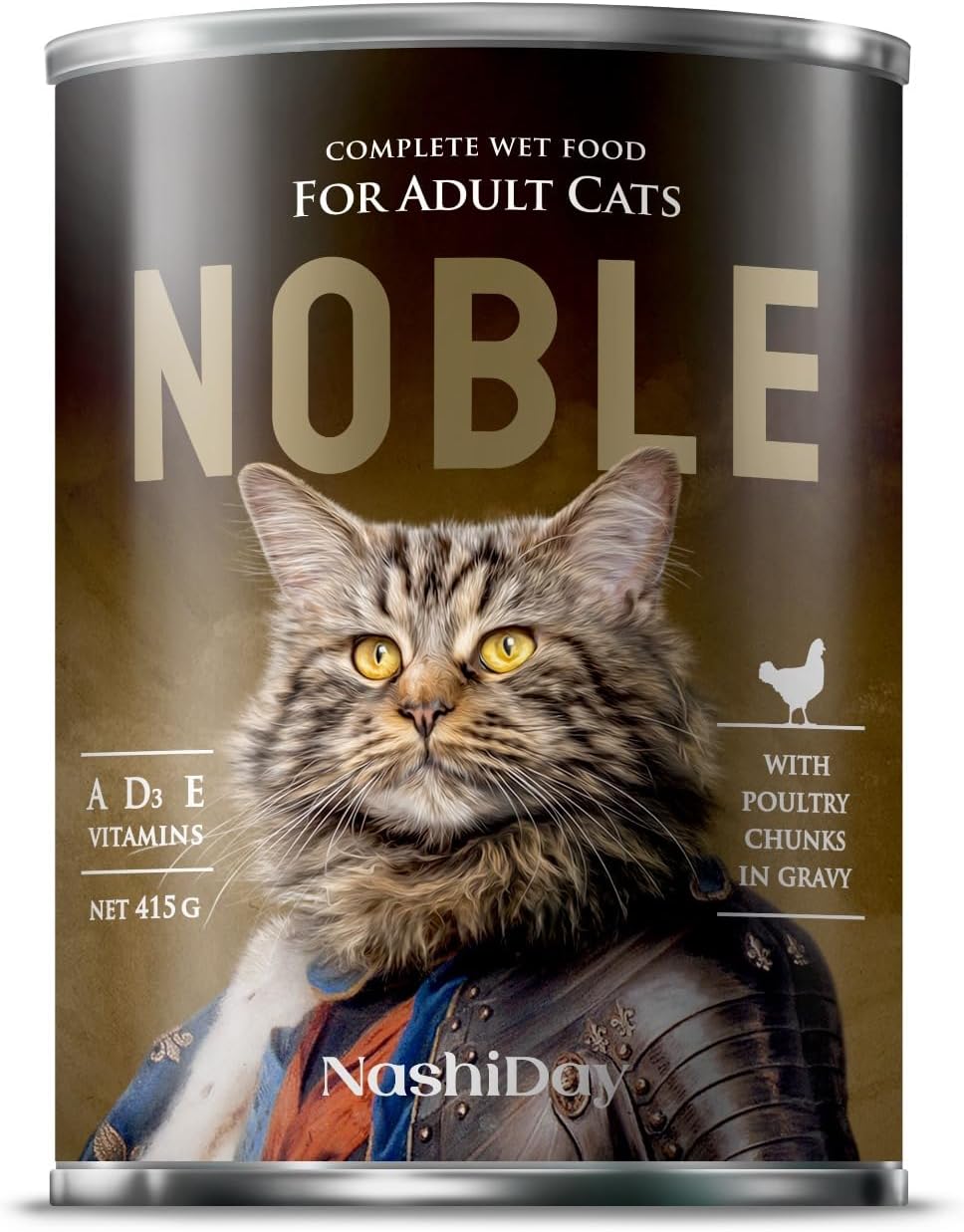 NashiDay Noble Complete Wet Food for Adult Cats – Poultry Chunks in Gravy (415g) - Al Kabayel Discount CentreNashiDay Noble Complete Wet Food for Adult Cats – Poultry Chunks in Gravy (415g)Pet SuppliesNASHIDAYAl Kabayel Discount Centre