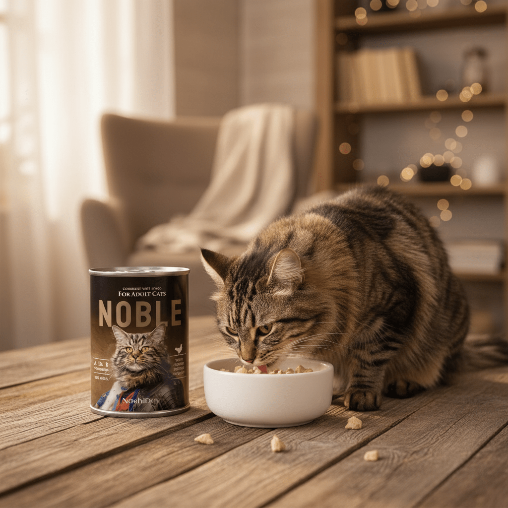 NashiDay Noble Complete Wet Food for Adult Cats – Poultry Chunks in Gravy (415g) - Al Kabayel Discount CentreNashiDay Noble Complete Wet Food for Adult Cats – Poultry Chunks in Gravy (415g)Pet SuppliesNASHIDAYAl Kabayel Discount Centre