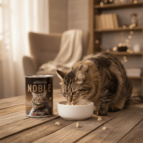 NashiDay Noble Complete Wet Food for Adult Cats – Poultry Chunks in Gravy (415g) - Al Kabayel Discount CentreNashiDay Noble Complete Wet Food for Adult Cats – Poultry Chunks in Gravy (415g)Pet SuppliesNASHIDAYAl Kabayel Discount Centre