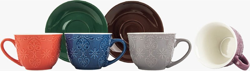 Nautilus 13pcs Ceramic Tea Set Includes 6 Cups 240ml, 6pcs Saucer, 1pc Holder, RNGT - 231310 - Al Kabayel Discount CentreNautilus 13pcs Ceramic Tea Set Includes 6 Cups 240ml, 6pcs Saucer, 1pc Holder, RNGT - 231310Tea SetsNAUTILUSAl Kabayel Discount Centre