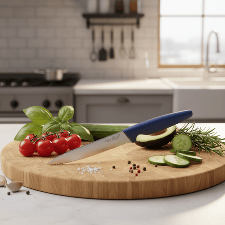 Nautilus 3.5" Paring Knife with PP Handle – Blue Compact Kitchen Knife (RNGT - 85906) - Al Kabayel Discount CentreNautilus 3.5" Paring Knife with PP Handle – Blue Compact Kitchen Knife (RNGT - 85906)Knife & Knife SetsNAUTILUSAl Kabayel Discount Centre