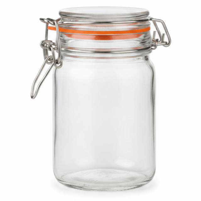 Nautilus Airtight Glass Storage Jar with Stainless Steel Clip Lock Lid & Silicone Seal — 245ml | Ideal for Preserving, Pickling, Pantry & Kitchen Organisation - Al Kabayel Discount CentreNautilus Airtight Glass Storage Jar with Stainless Steel Clip Lock Lid & Silicone Seal — 245ml | Ideal for Preserving, Pickling, Pantry & Kitchen OrganisationJars & Food SaversNAUTILUSAl Kabayel Discount Centre