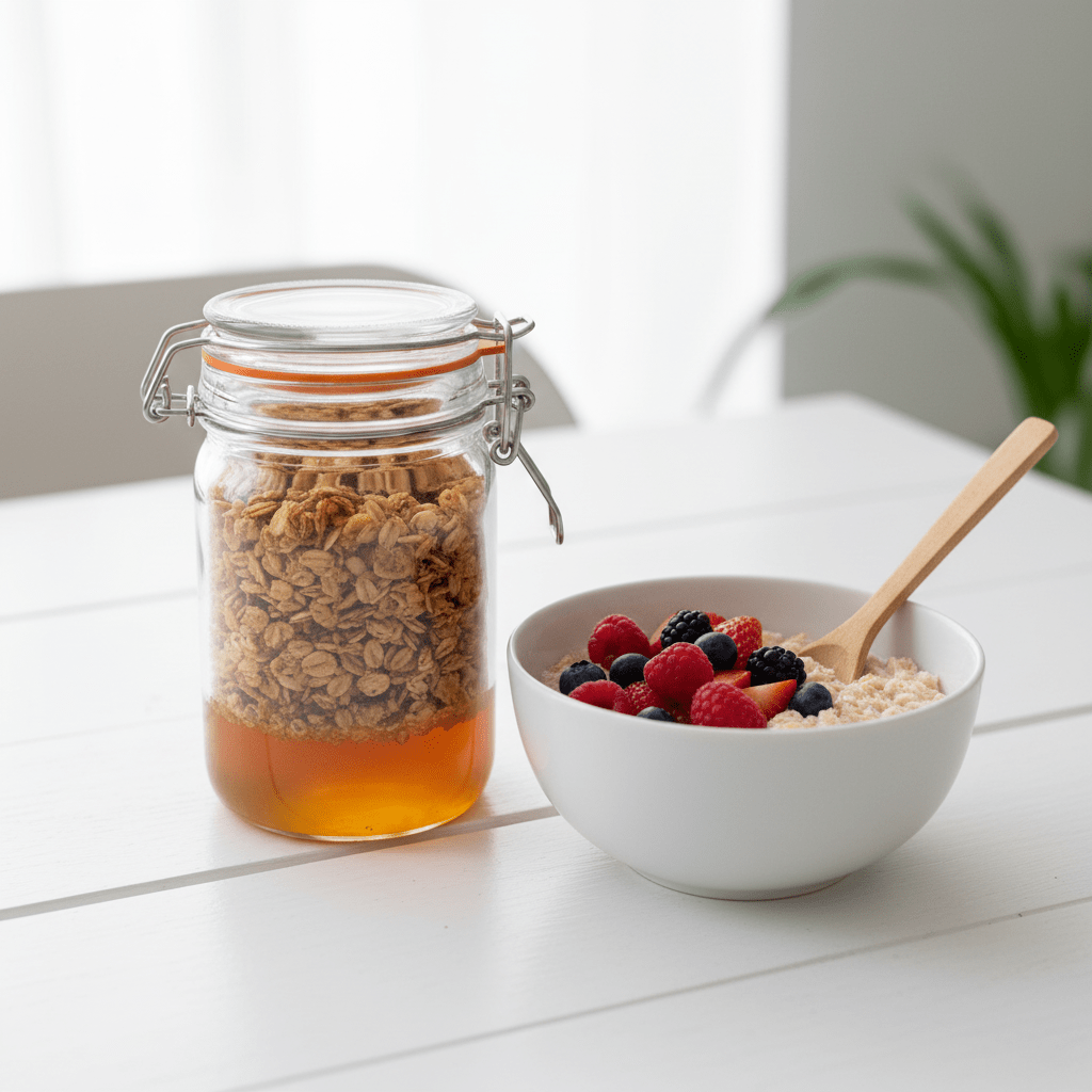 Nautilus Airtight Glass Storage Jar with Stainless Steel Clip Lock Lid & Silicone Seal — 245ml | Ideal for Preserving, Pickling, Pantry & Kitchen Organisation - Al Kabayel Discount CentreNautilus Airtight Glass Storage Jar with Stainless Steel Clip Lock Lid & Silicone Seal — 245ml | Ideal for Preserving, Pickling, Pantry & Kitchen OrganisationJars & Food SaversNAUTILUSAl Kabayel Discount Centre