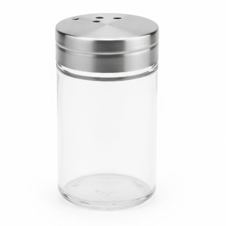 Nautilus Compact Clear Glass Salt & Pepper Shaker with Stainless Steel Lid for Everyday Table Use – 8×5cm - Al Kabayel Discount CentreNautilus Compact Clear Glass Salt & Pepper Shaker with Stainless Steel Lid for Everyday Table Use – 8×5cmKitchen Utensils & GadgetsNAUTILUSAl Kabayel Discount Centre