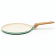 Nautilus Forged Aluminium Crepe Pan 24cm – Cream & Sage Green | Non-Stick | Wooden Handle - Al Kabayel Discount CentreNautilus Forged Aluminium Crepe Pan 24cm – Cream & Sage Green | Non-Stick | Wooden HandleFrying Pans & SkilletsNAUTILUSAl Kabayel Discount Centre