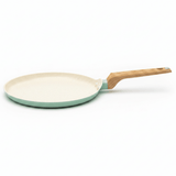 Nautilus Forged Aluminium Crepe Pan 24cm – Cream & Sage Green | Non-Stick | Wooden Handle - Al Kabayel Discount CentreNautilus Forged Aluminium Crepe Pan 24cm – Cream & Sage Green | Non-Stick | Wooden HandleFrying Pans & SkilletsNAUTILUSAl Kabayel Discount Centre